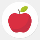 Search for apple fruit stickers Round