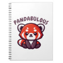 Search for red panda notebooks Cartoon
