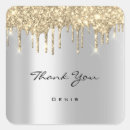 Search for silver thank you wedding stickers Gold