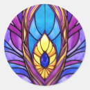 Search for stained glass animals stickers Feathers