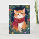 Search for orange tabby cat christmas cards Pet