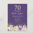 Search for purple white birthday invitations Flowers