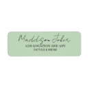 Search for aqua return address labels Hand lettered name