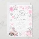Search for pink snowflake invitations Pink and silver