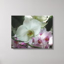 Search for white orchid canvas prints Purple