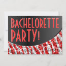 Search for red black hens party invitations Stylish