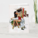 Search for pinup girl christmas cards Vintage