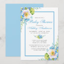 Search for blue watercolor baby shower invitations Elegant
