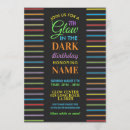 Search for rave birthday invitations Neon