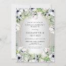 Search for gold and white engagement party invitations Botanical