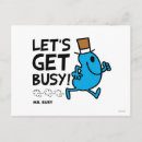 Search for business cartoons postcards Mr busy
