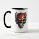 Search for metallic skull mugs Biker