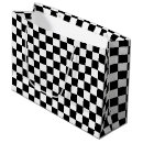 Search for black and white checkered gift bags Abstract