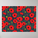 Search for vibrant flowers posters Red