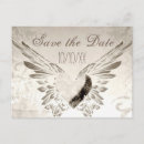 Search for winged hearts invitations Gold