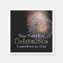Search for new years eve napkins Fireworks
