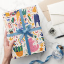 Search for plants wrapping paper Colourful