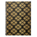 Search for black gold art deco notebooks 1930s