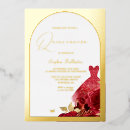 Search for foil quinceanera invitations Gold