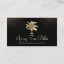 Search for palm tree business cards Gold