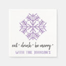 Search for purple christmas napkins White