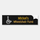 Search for wheelchair bumper stickers Humour