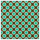 Search for turquoise and brown fabric Retro