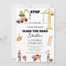 Search for big truck birthday invitations Stop the traffic