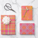 Search for pink plaid wrapping paper Bright