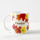 Search for fall maple leaves mugs Thankful
