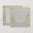 Search for silver and gold wedding invitations Glitter