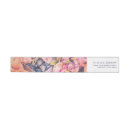 Search for coral and navy return address labels Watercolor