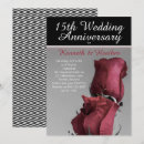 Search for red rose black and white invitations Anniversary