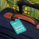 Search for snowboarding luggage tags Funny