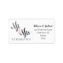 Search for marriage return address labels Married