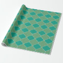 Search for quatrefoil wrapping paper Blue