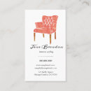 Search for furniture upholstery business cards Interior designer