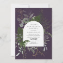 Search for purple rehearsal dinner invitations Elegant