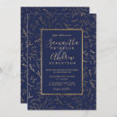 Search for gold christmas wedding invitations Navy blue