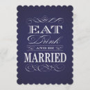 Search for eat drink be married wedding invitations Elegant