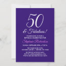 Search for 50 and fabulous invitations For her