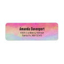 Search for rainbow stripes return address labels Bold