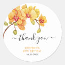 Search for yellow orchid stickers For her