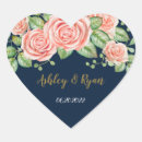 Search for blush navy blue wedding stickers Floral