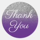 Search for faux glitter thank you stickers Chic