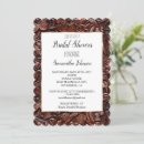 Search for brown bridal shower invitations Chic