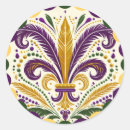 Search for mardi gras fleur de lis stickers Green