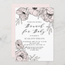Search for modern flowers invitations Botanical