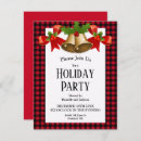 Search for buffalo plaid christmas invitations Red