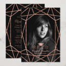 Search for faux rose gold invitations High school